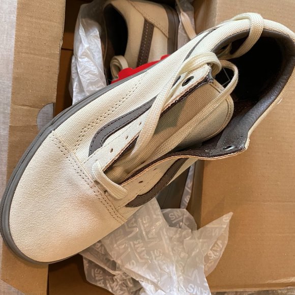 vans old skool cream walnut